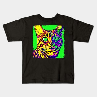 Toyger Pop Art - Cat Lover Gift Kids T-Shirt